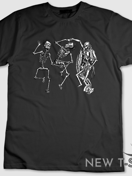 dancing skeleton halloween party funny skeletons t shirt top tee e009 1.png