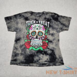 day of the dead shirt mens large cotton skull rose trick or treat halloween 0.jpg