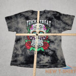 day of the dead shirt mens large cotton skull rose trick or treat halloween 4.jpg