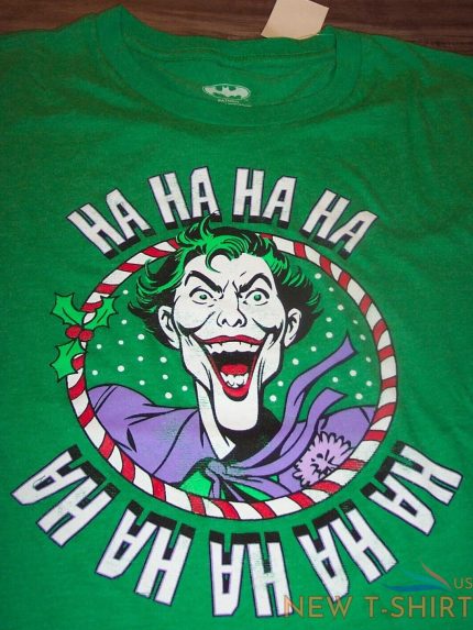 dc comics joker ha ha ha batman christmas t shirt mens 2xl xxl new w tag 0.jpg