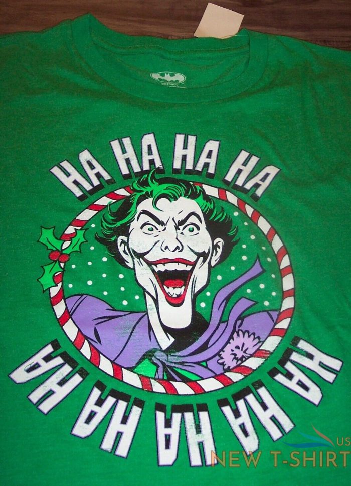 dc comics joker ha ha ha batman christmas t shirt mens 2xl xxl new w tag 0.jpg