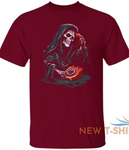 death and phone shirt funny skeleton phone unisex shirt funny halloween shirt 1.png