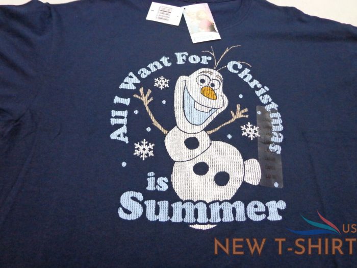 disney frozen olaf all want for christmas is summer large unisex t shirt new 0.jpg