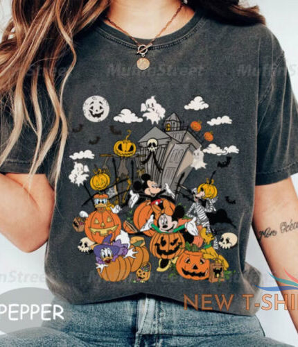 disney halloween pumpkin shirt mickey friends skeleton unisex t shirt 0.jpg