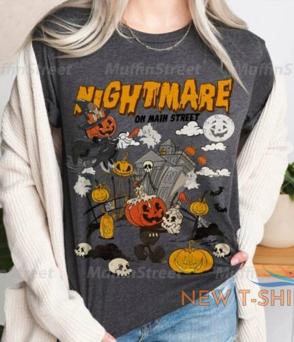 disney halloween pumpkin shirt retro mickey minnie nightmare unisex shirt 0.jpg