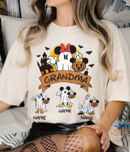 disney halloween shirt for grandma custom grandkids name halloween unisex shirt 0.jpg