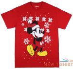 disney men s christmas santa hat mickey mouse with snowflakes t shirt 0.jpg
