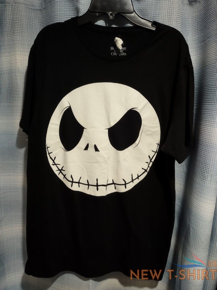 disney mens nightmare before christmas jack skellington big face shirt size l 1.jpg