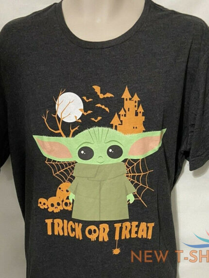 disney trick or treat the mandalorian grogu star wars halloween tee men s xl nwt 0.jpg