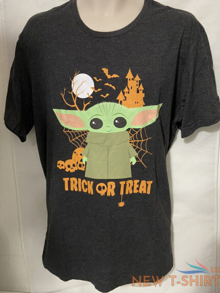 disney trick or treat the mandalorian grogu star wars halloween tee men s xl nwt 1.jpg