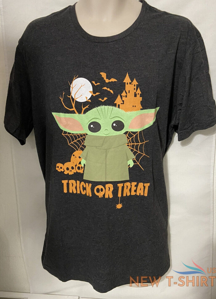 disney trick or treat the mandalorian grogu star wars halloween tee men s xl nwt 1.jpg