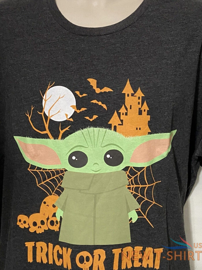 disney trick or treat the mandalorian grogu star wars halloween tee men s xl nwt 5.jpg