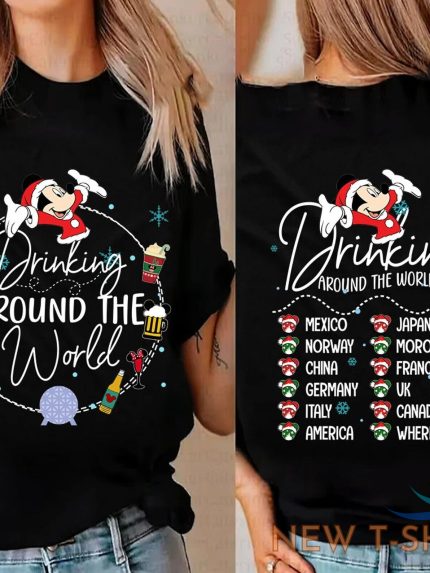 drinking around the world christmas unisex t shirt s 5xl 0.jpg