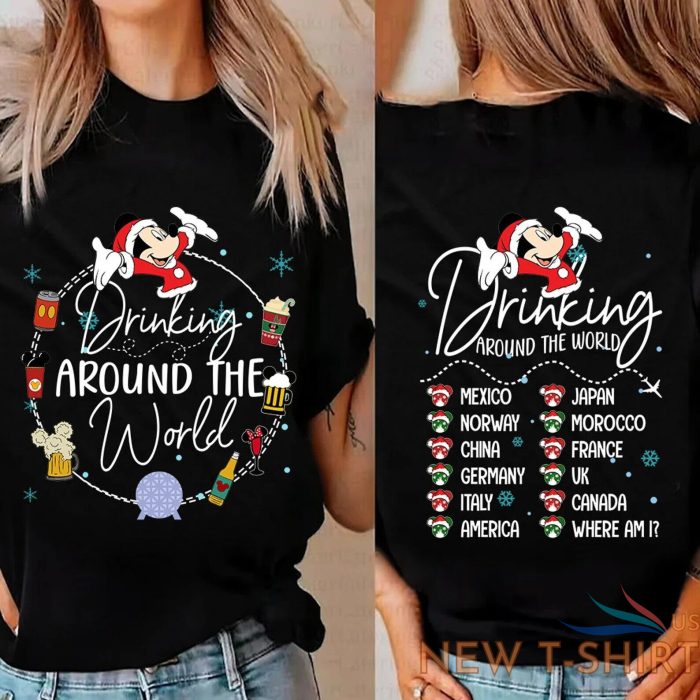 drinking around the world christmas unisex t shirt s 5xl 0.jpg