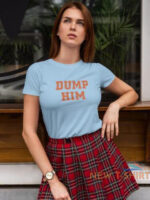 dump him shirt orange letters womens crop shirt blue 0.jpg