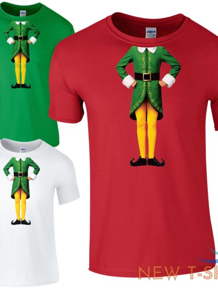 elf body t shirt cute christmas humour funny buddy festive gift kids mens top 0.jpg