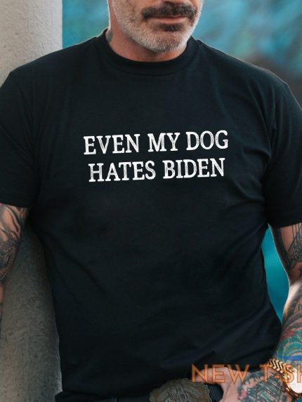 even my dog hates biden vintage style funny biden t shirt halloween gift us size 0.jpg