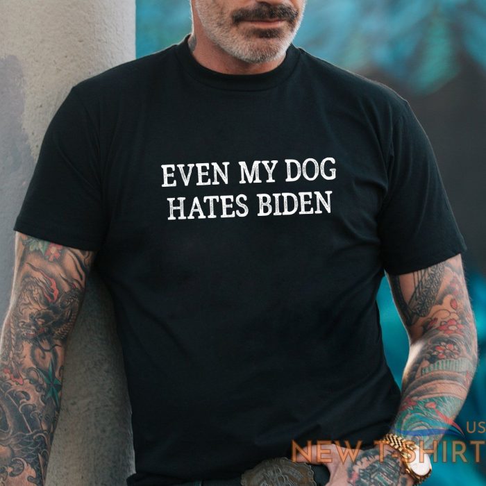 even my dog hates biden vintage style funny biden t shirt halloween gift us size 0.jpg