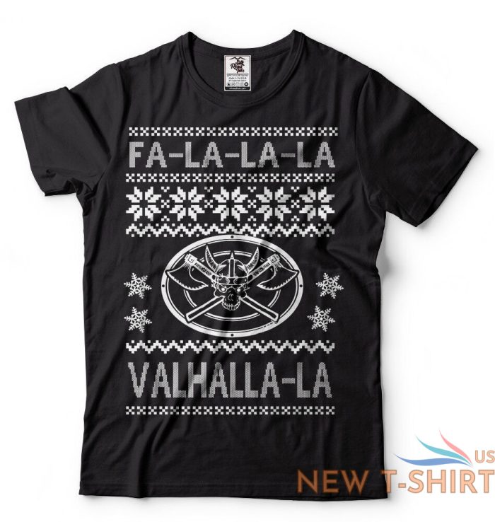 falala valhalla t shirt viking shirt the vikings christmas shirt funny tee 1.jpg