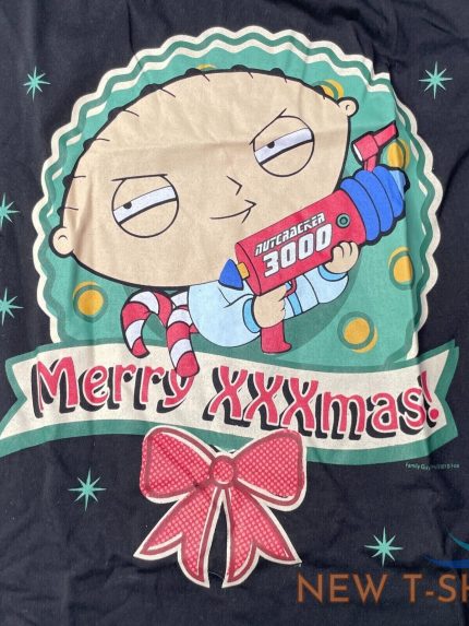 family guy stewie christmas graphic t shirt unisex size xs black casual style 1.jpg