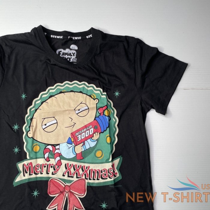 family guy stewie christmas graphic t shirt unisex size xs black casual style 2.jpg