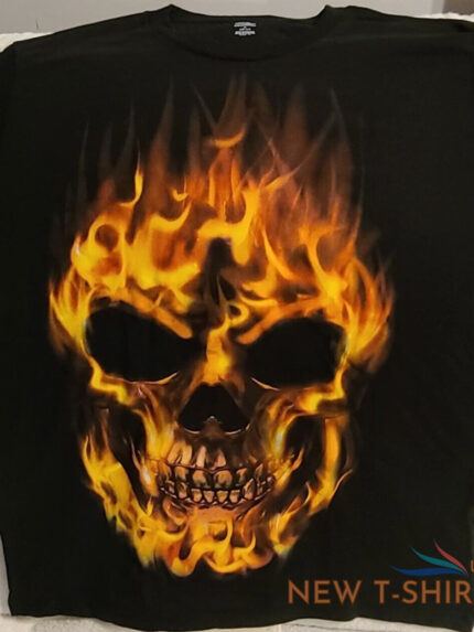 flaming skull face flames fire biker goth gothic halloween t shirt 1.jpg