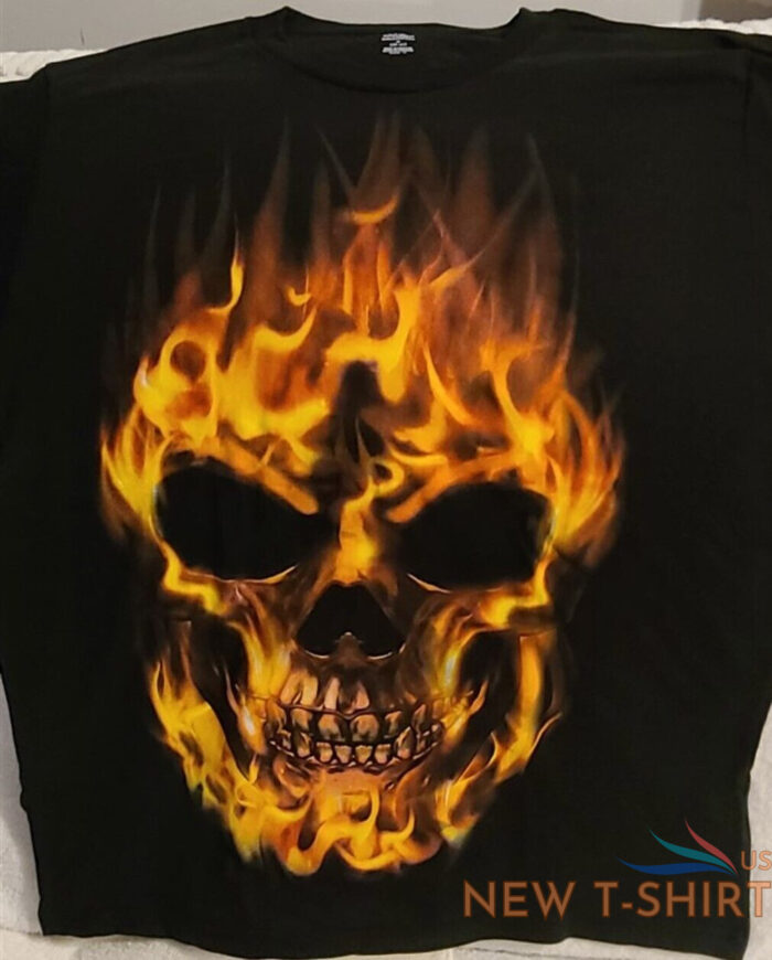 flaming skull face flames fire biker goth gothic halloween t shirt 1.jpg