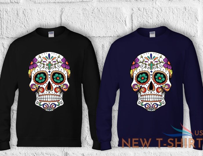 floral death mexican skull cool t shirt men women hoodie sweatshirt unisex 1081 7.jpg