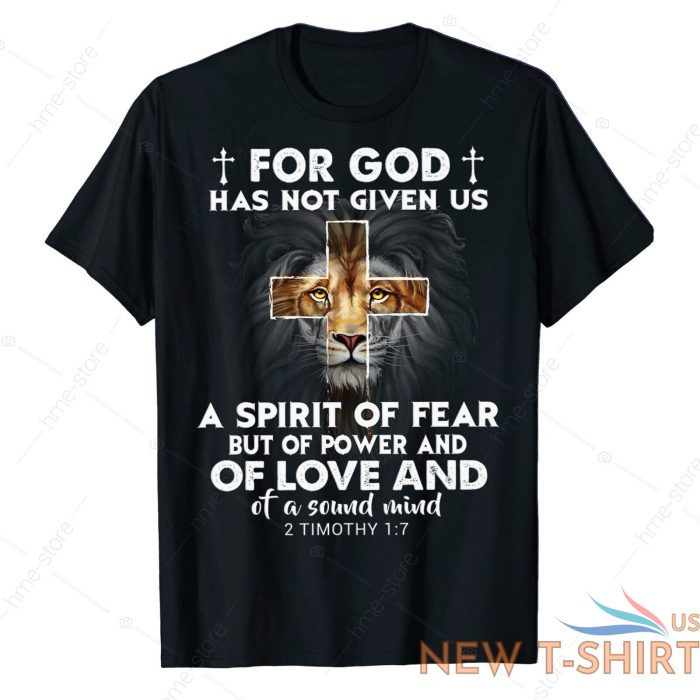 for god has not given spirit of fear christian quote t shirt bible religion tee 0.jpg