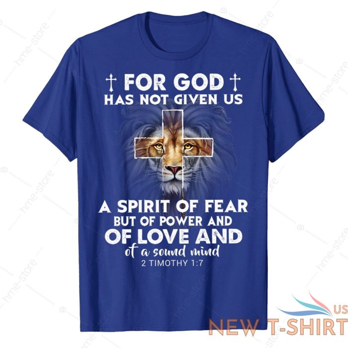 for god has not given spirit of fear christian quote t shirt bible religion tee 3.jpg