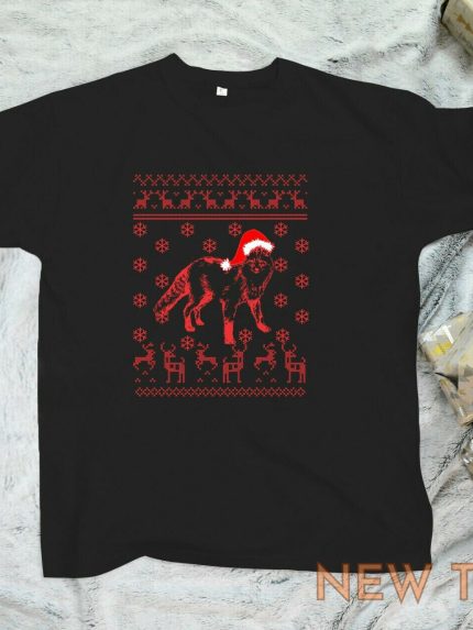 fox christmas t shirt funny christmas vacation animal lovers gift xmas tee shirt 1.jpg