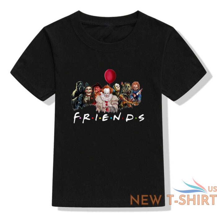 friends halloween horror on scooby doo freddy krueger jason michael myers tshirt 2.jpg