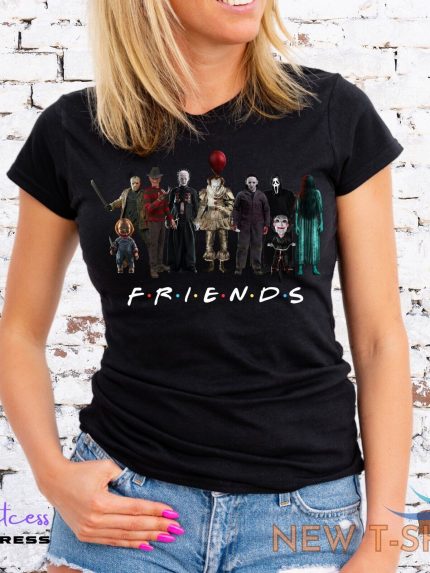 friends halloween t shirt horror it chucky jigsaw scream unisex or lady fit 1.jpg