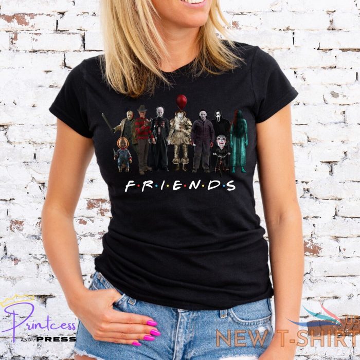 friends halloween t shirt horror it chucky jigsaw scream unisex or lady fit 1.jpg