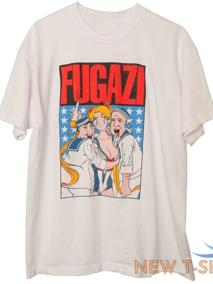 fugazi tee sailor moon anime shoegaze shore leave grunge punk rock band size 0.jpg