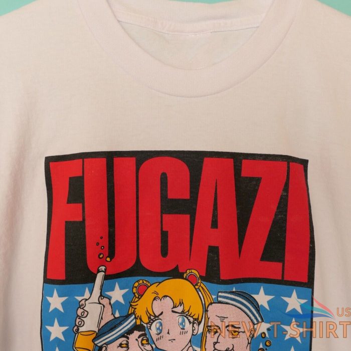 fugazi tee sailor moon anime shoegaze shore leave grunge punk rock band size 1.jpg