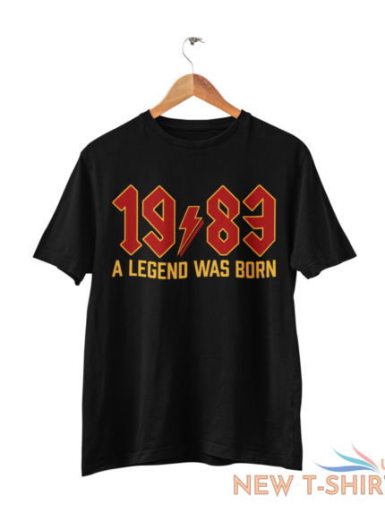 funny 40th birthday in 2023 t shirt 1983 a legend was born rock font gift idea 0.png