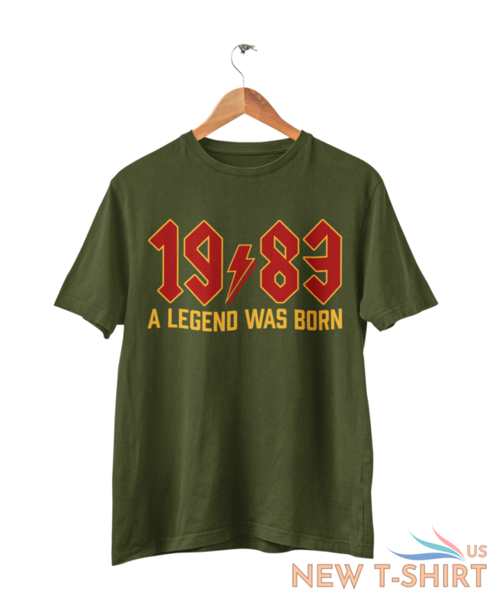 funny 40th birthday in 2023 t shirt 1983 a legend was born rock font gift idea 2.png