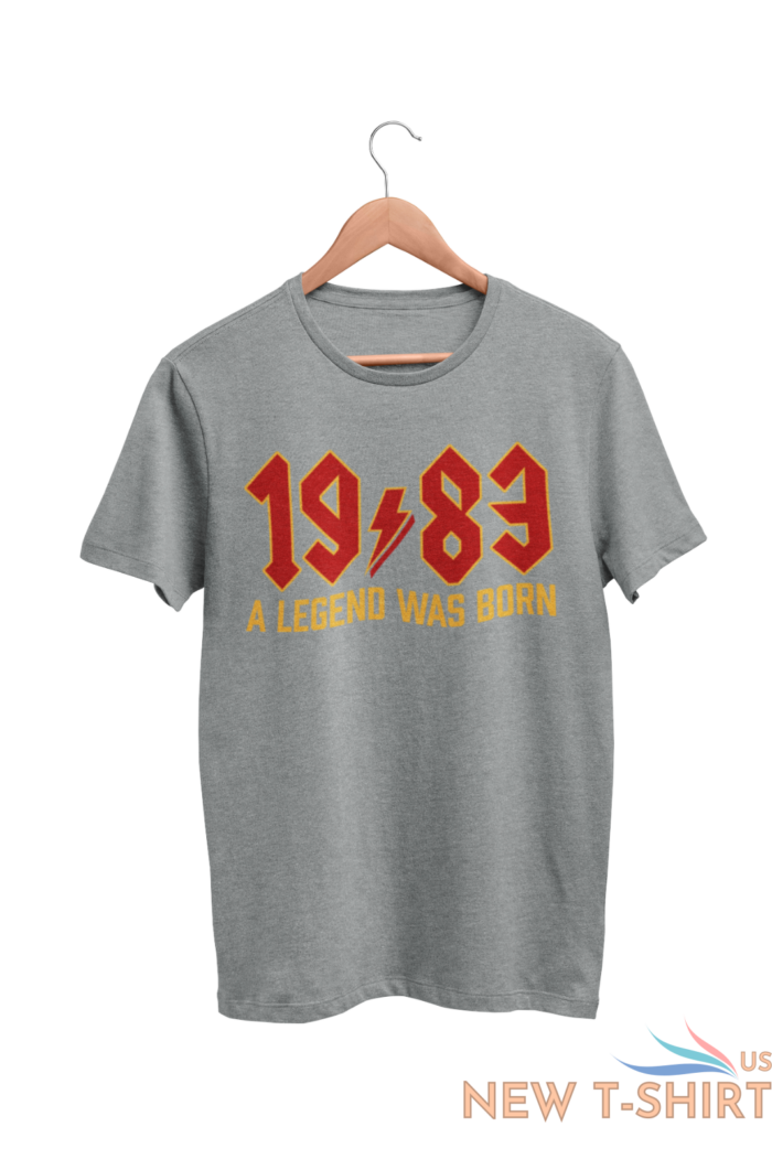 funny 40th birthday in 2023 t shirt 1983 a legend was born rock font gift idea 4.png