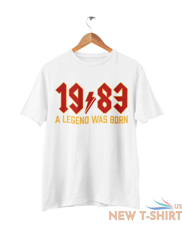 funny 40th birthday in 2023 t shirt 1983 a legend was born rock font gift idea 6.png