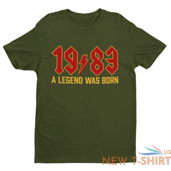 funny 40th birthday in 2023 t shirt 1983 a legend was born rock font gift idea 7.png