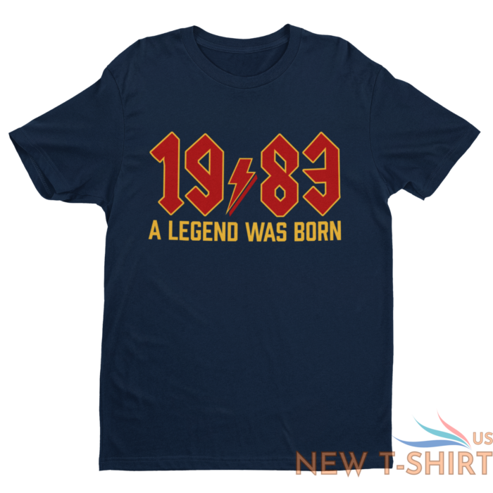 funny 40th birthday in 2023 t shirt 1983 a legend was born rock font gift idea 9.png