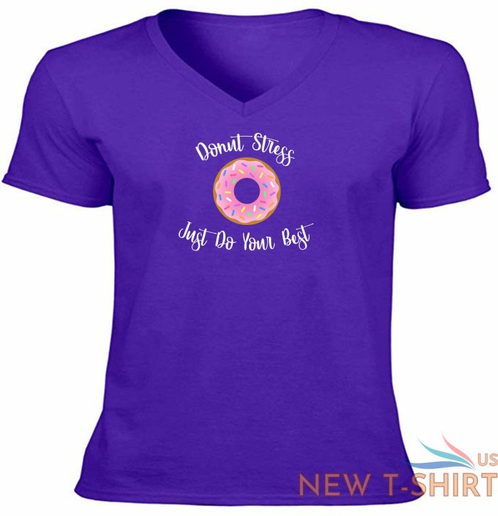 funny donut stress just do your best shirt awesome vneck t shirt gift sweets pun 5.jpg
