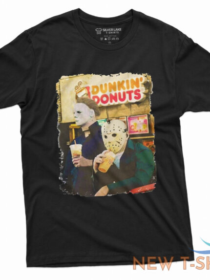 funny halloween tee jason and michael shirt michael myers jason voorhees t shirt 0.jpg