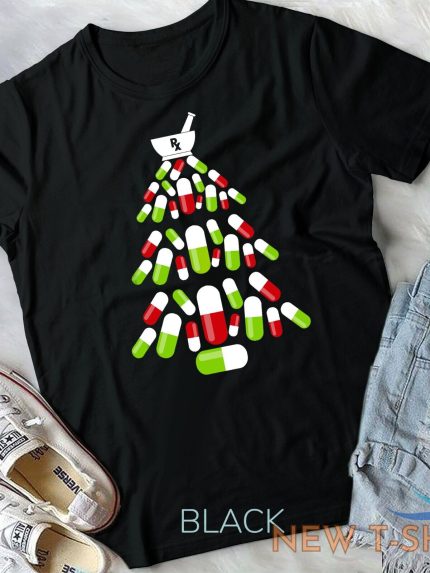 funny pharmacy christmas tree shirts pharmacist christmas unisex t shirt 0.jpg