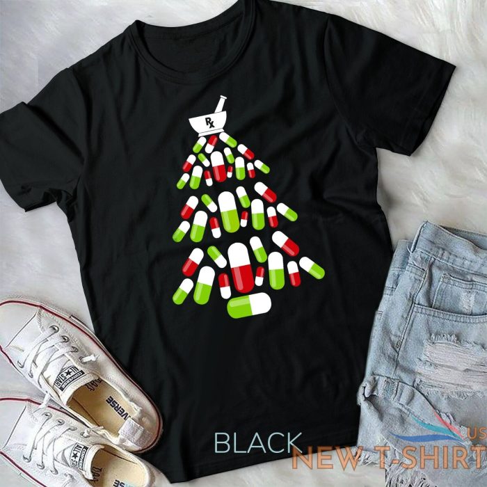 funny pharmacy christmas tree shirts pharmacist christmas unisex t shirt 0.jpg