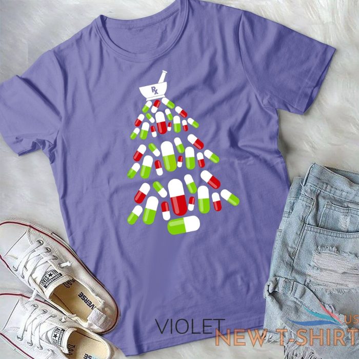 funny pharmacy christmas tree shirts pharmacist christmas unisex t shirt 9.jpg