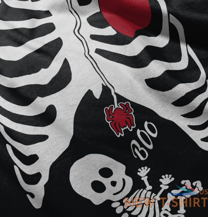 funny pregnant halloween cute skeleton baby women v neck short sleeve t shirts 1.jpg