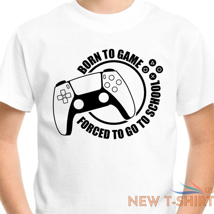 games t shirt born to game funny adult men kids boy tee top gamer gaming t shirt 0.jpg