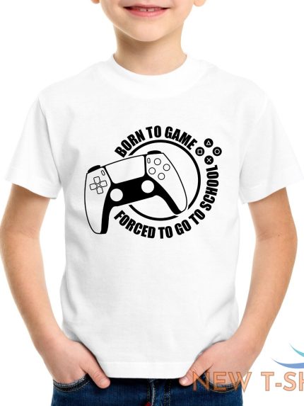 games t shirt born to game funny adult men kids boy tee top gamer gaming t shirt 1.jpg